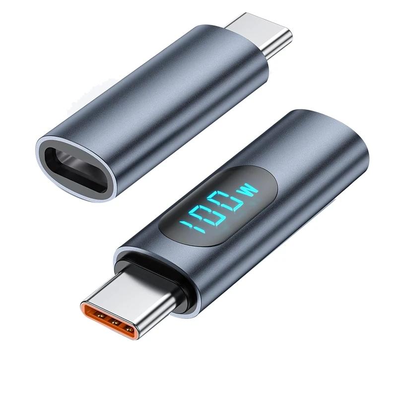 USB C  LED ÷ PD 100W -   跮 ׽, USB-C   Ȯ , , 2 